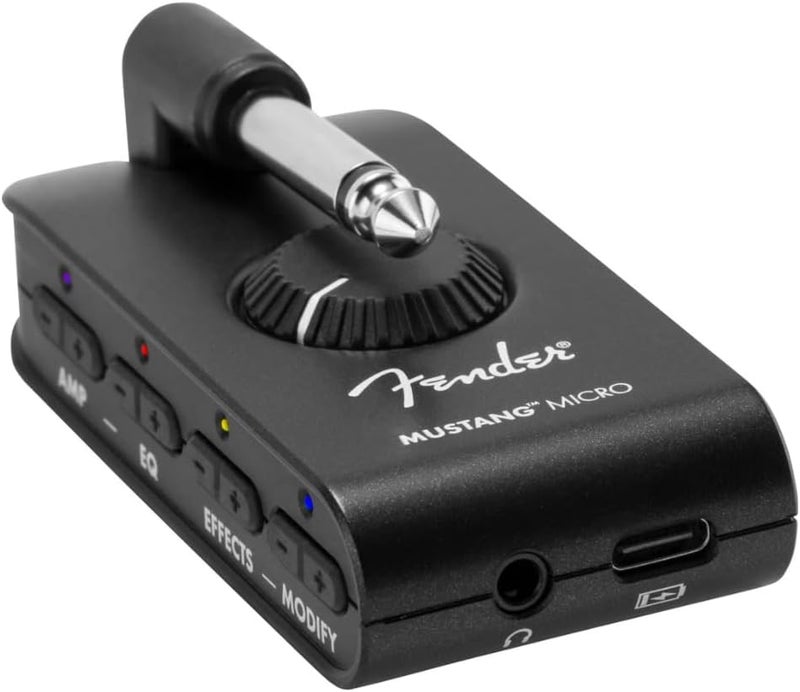 Liquid Audio Fender Mustang Micro Personal Headphone Guitar Amplifier Bundle w/Fender Picks and Polishing Cloth - Image 4